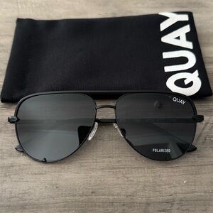 Quay Australia Black Polarized Sunglasses